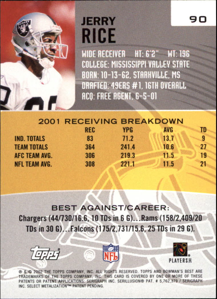 Jerry Rice cards (2000-2022) 49ers Raiders - You Choose - Bild 88 von 227