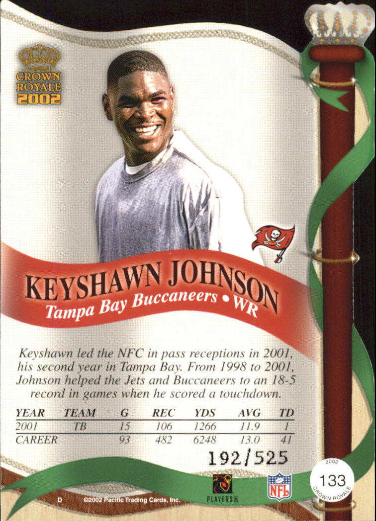 2002 Crown Royale Red #133 Keyshawn Johnson back image