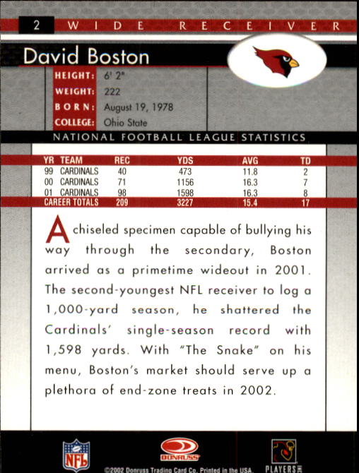 B1433- 2002 Donruss Football Cards 1-200 +Inserts -You Pick- 15+ FREE US SHIP - Picture 5 of 179
