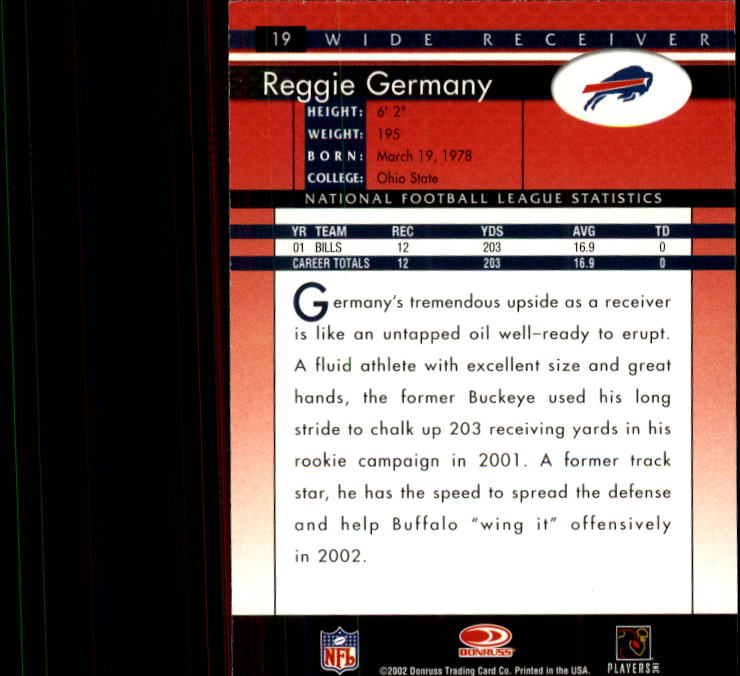 B1433- 2002 Donruss Football Cards 1-200 +Inserts -You Pick- 15+ FREE US SHIP - Picture 21 of 179