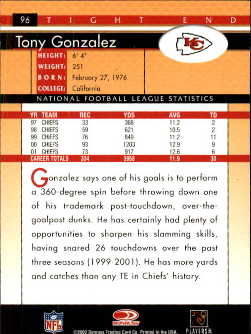 B1433- 2002 Donruss Football Cards 1-200 +Inserts -You Pick- 15+ FREE US SHIP - Picture 65 of 179