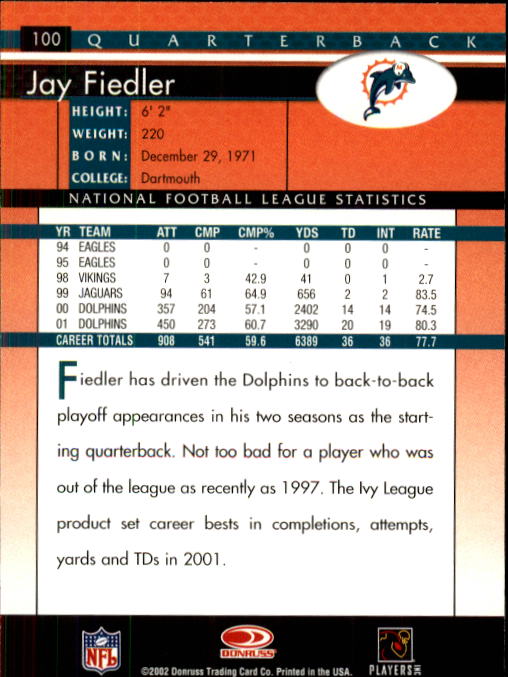 B1433- 2002 Donruss Football Cards 1-200 +Inserts -You Pick- 15+ FREE US SHIP - Picture 69 of 179