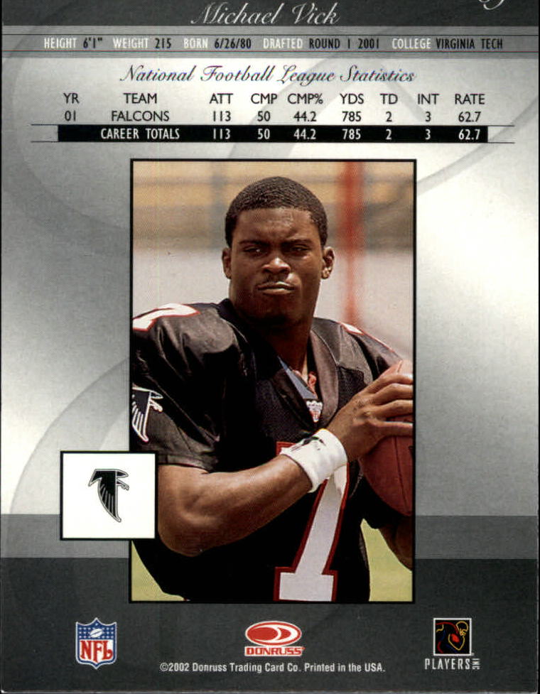 2002 Donruss #8 Michael Vick - NM-MT