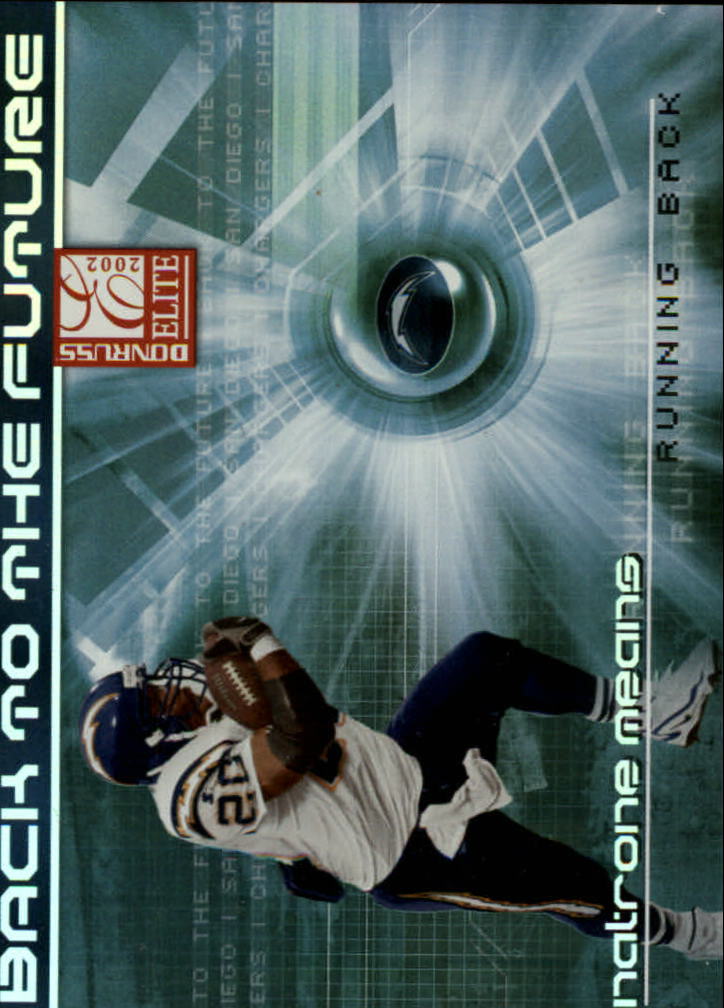 2002 Donruss Elite Back to the Future #BF9 Natrone Means