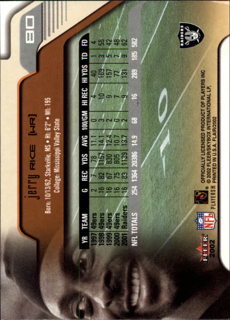 Jerry Rice cards (2000-2022) 49ers Raiders - You Choose - Bild 92 von 227