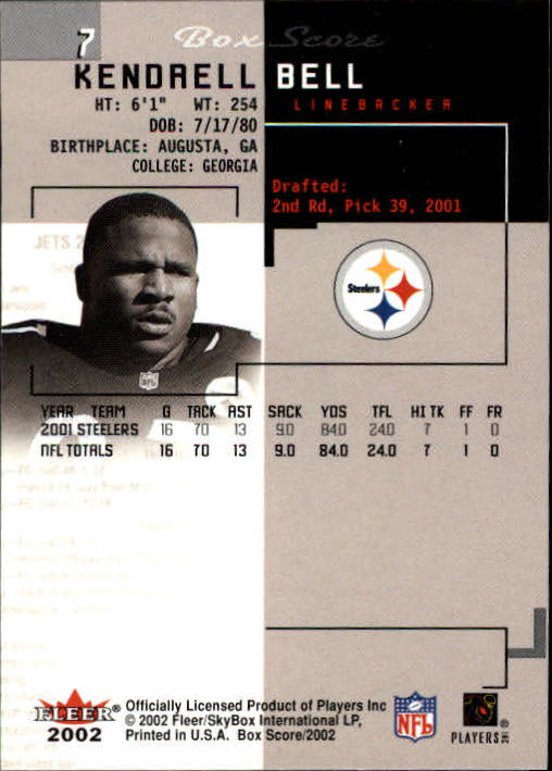 2002 Box Score (Fleer) Football "Main Set" Cards - Picture 15 of 296