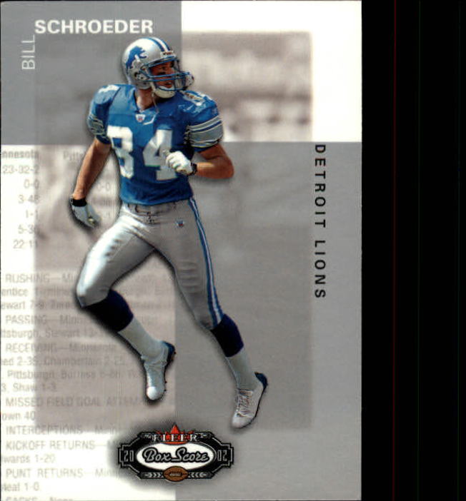 2002 Box Score (Fleer) Football "Main Set" Cards - Picture 76 of 296