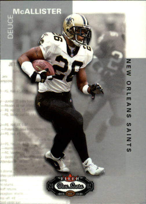 2002 Box Score (Fleer) Football "Main Set" Cards - Picture 102 of 296
