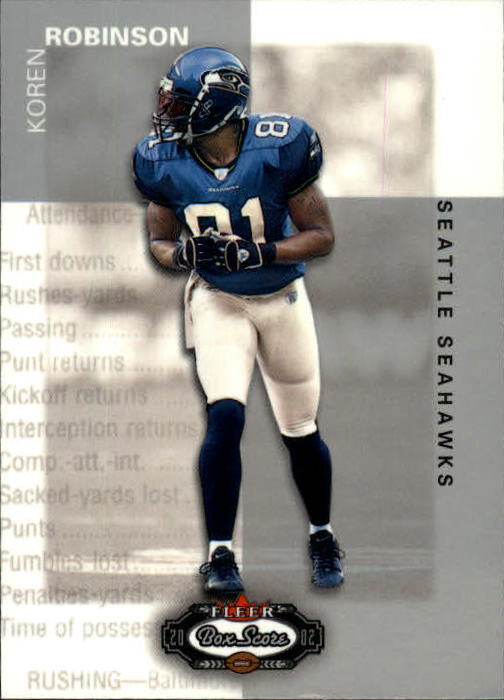 2002 Box Score (Fleer) Football "Main Set" Cards - Picture 112 of 296