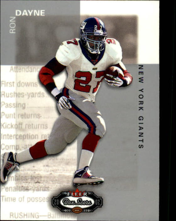 2002 Box Score (Fleer) Football "Main Set" Cards - Picture 116 of 296