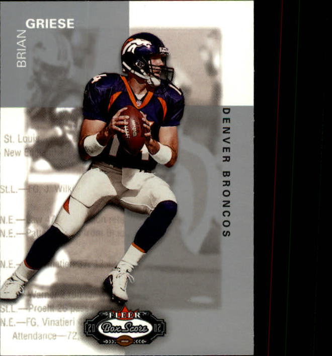 2002 Box Score (Fleer) Football "Main Set" Cards - Picture 201 of 296