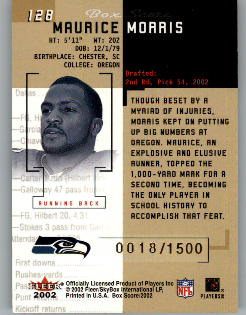 2002 Fleer Box Score FOOTBALL You Pick - Picture 230 of 390