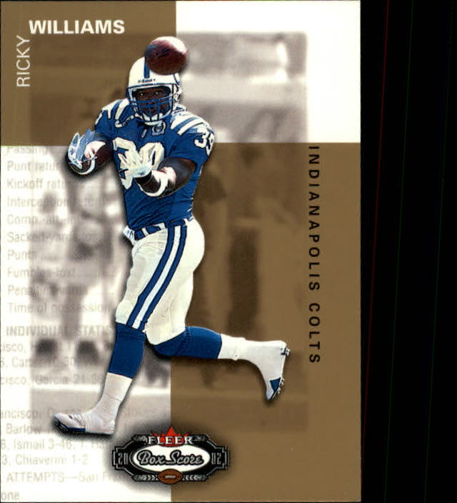 2002 Box Score (Fleer) Football "Main Set" Cards - Picture 237 of 296
