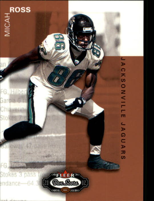 2002 Box Score (Fleer) Football "Main Set" Cards - Picture 257 of 296