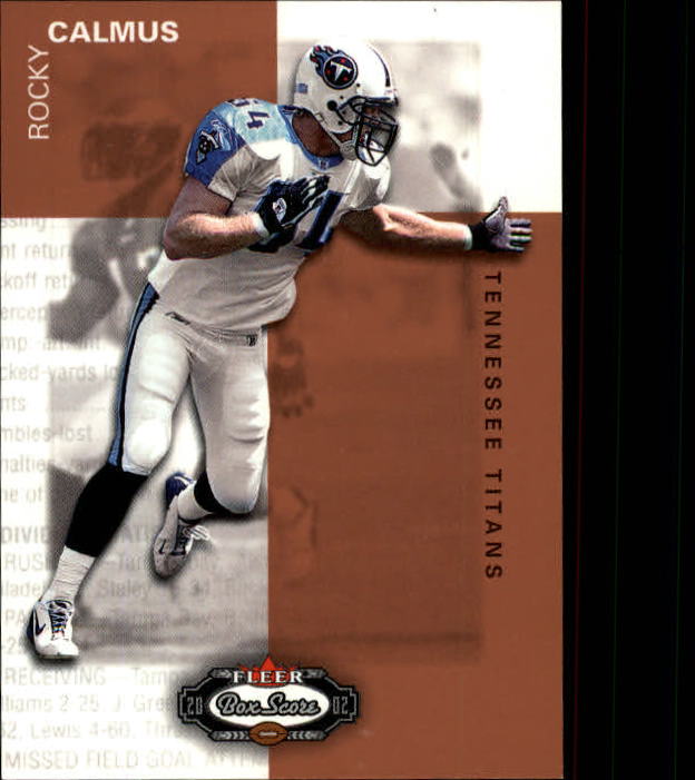2002 Box Score (Fleer) Football "Main Set" Cards - Picture 259 of 296