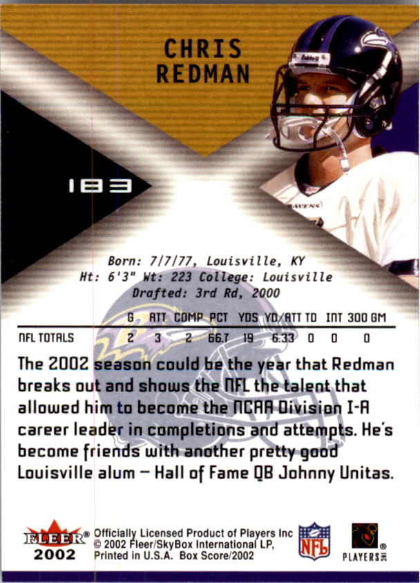 2002 Fleer Box Score FOOTBALL You Pick - Picture 290 of 390