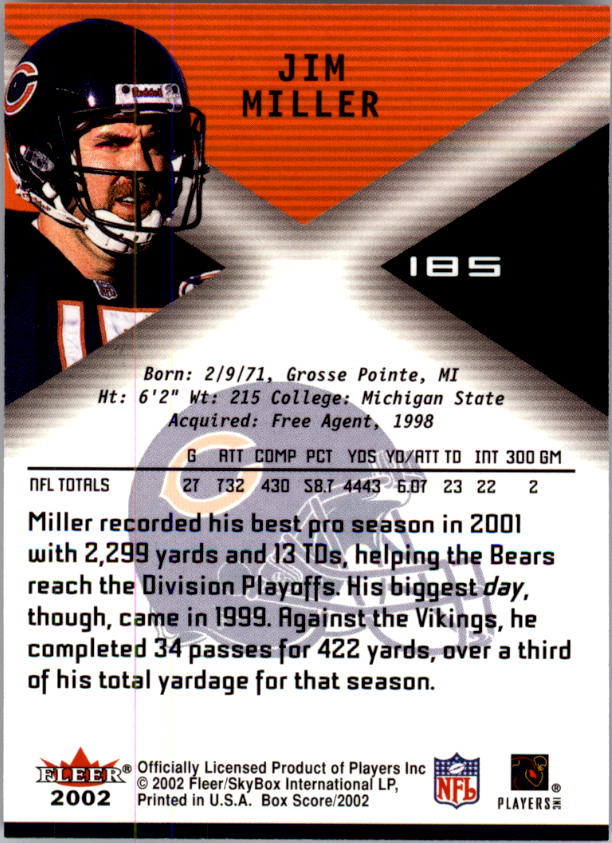 2002 Fleer Box Score FOOTBALL You Pick - Picture 294 of 390