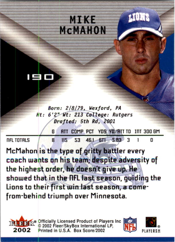 2002 Fleer Box Score FOOTBALL You Pick - Picture 304 of 390