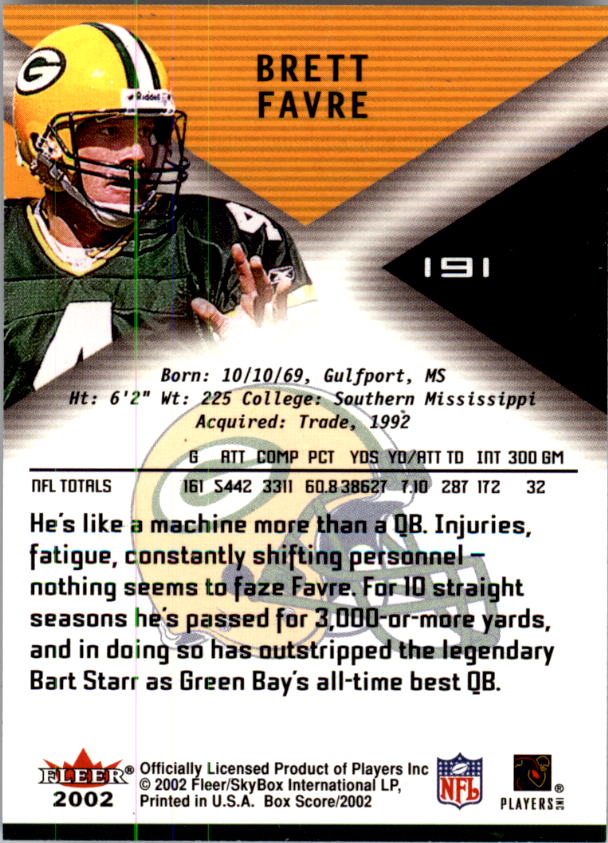 2002 Fleer Box Score FOOTBALL You Pick - Picture 306 of 390