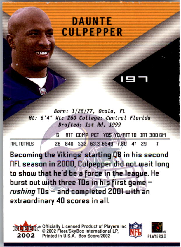 2002 Fleer Box Score FOOTBALL You Pick - Picture 318 of 390