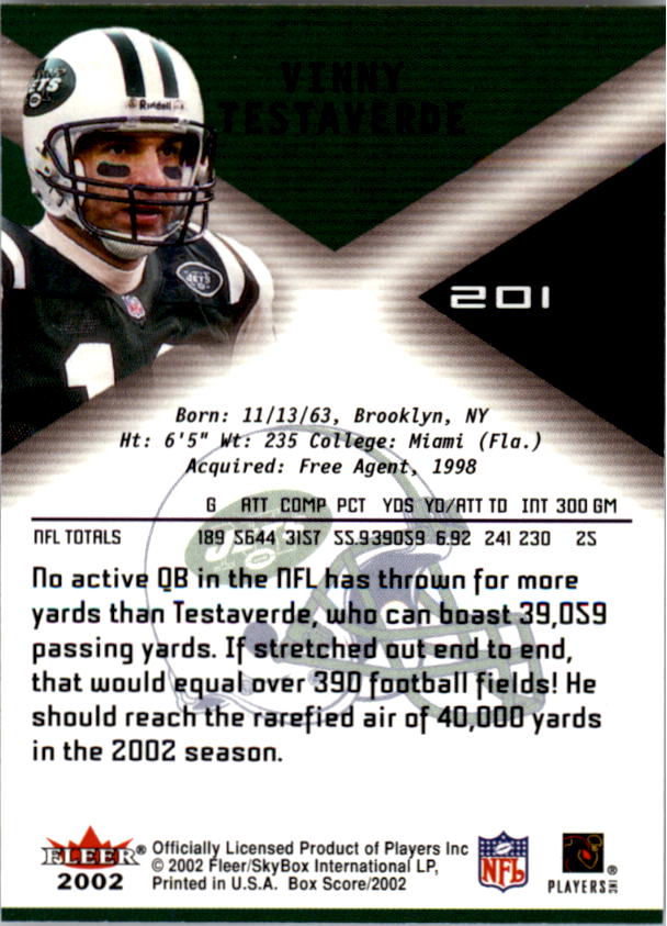 2002 Fleer Box Score FOOTBALL You Pick - Picture 324 of 390