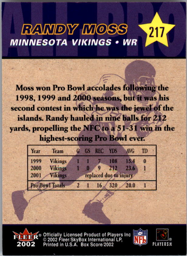 2002 Fleer Box Score FOOTBALL You Pick - Picture 352 of 390