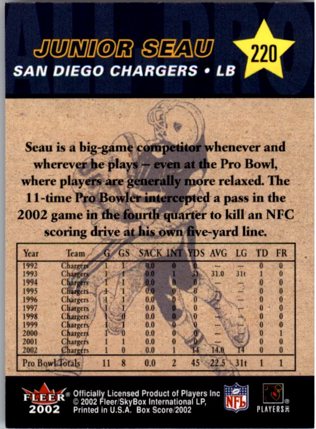 2002 Fleer Box Score FOOTBALL You Pick - Picture 356 of 390