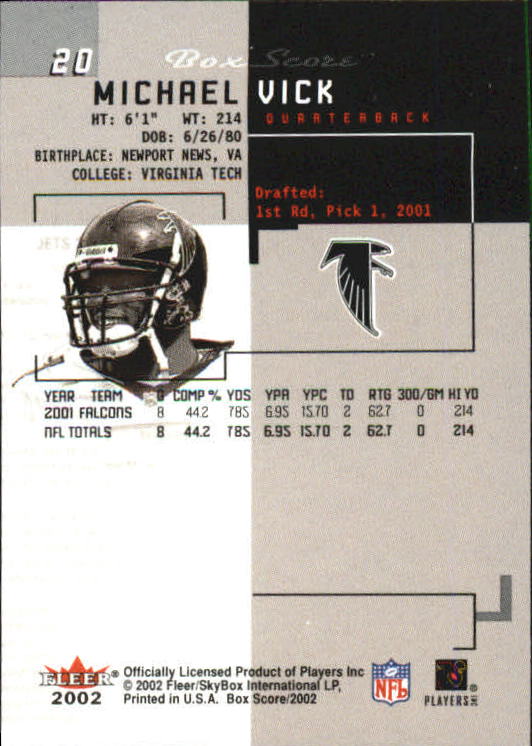 2002 Fleer Box Score FOOTBALL Classic Miniatures YOU PICK - Picture 41 of 59