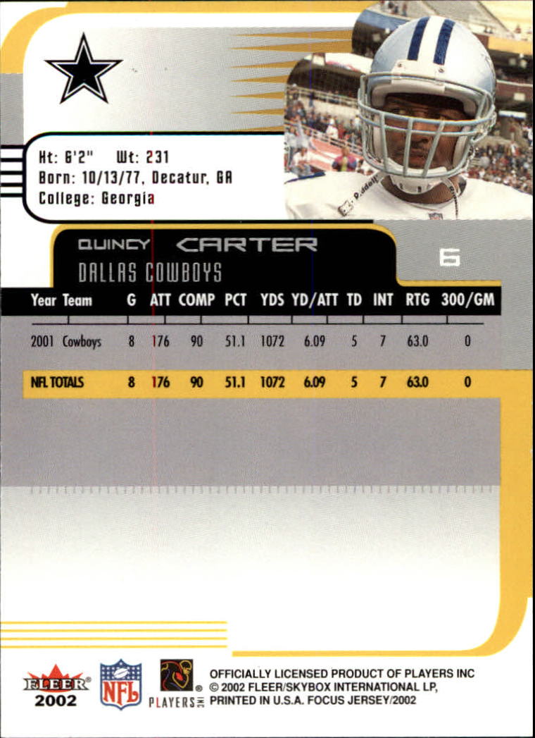 2002 Focus JE (Fleer) Football "Main Set" Cards - Picture 13 of 225