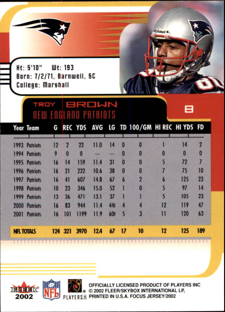 2002 Focus JE (Fleer) Football "Main Set" Cards - Picture 17 of 225
