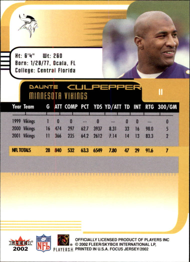 2002 Focus JE (Fleer) Football "Main Set" Cards - Picture 23 of 225