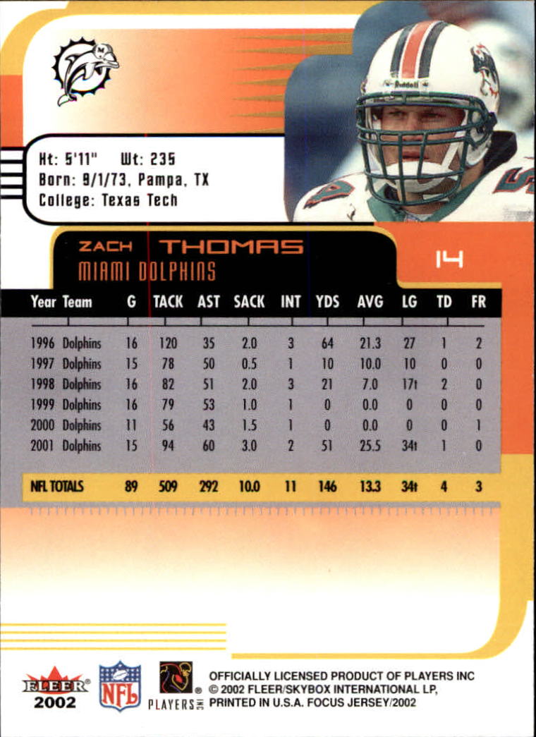 2002 Focus JE (Fleer) Football "Main Set" Cards - Picture 29 of 225