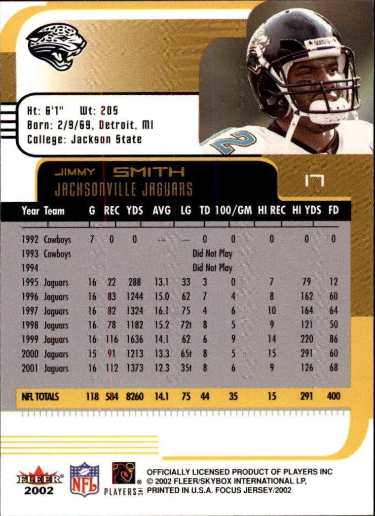 2002 Focus JE (Fleer) Football "Main Set" Cards - Picture 35 of 225