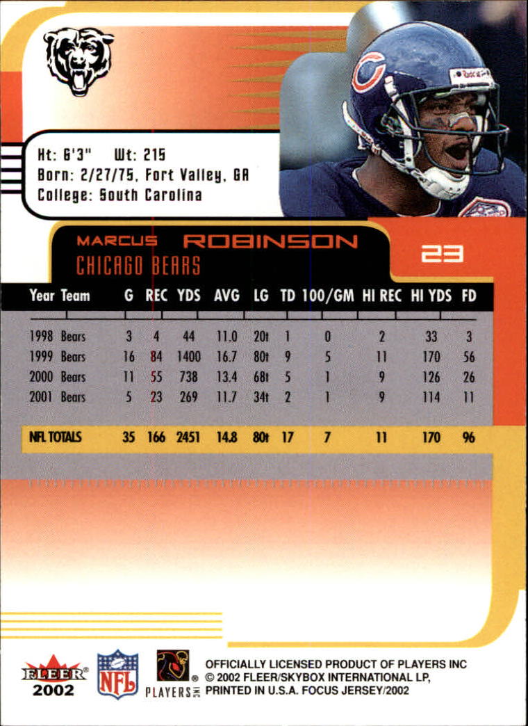 2002 Focus JE (Fleer) Football "Main Set" Cards - Picture 47 of 225