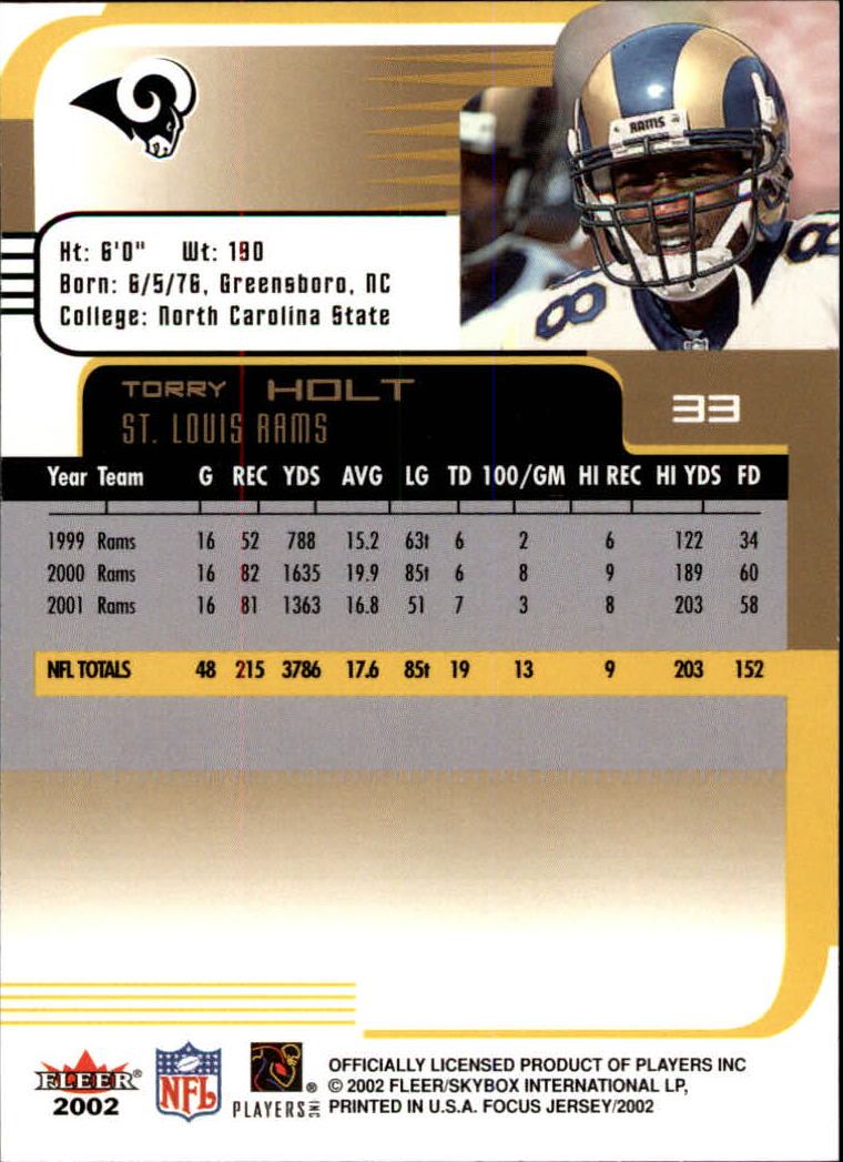 2002 Focus JE (Fleer) Football "Main Set" Cards - Picture 67 of 225