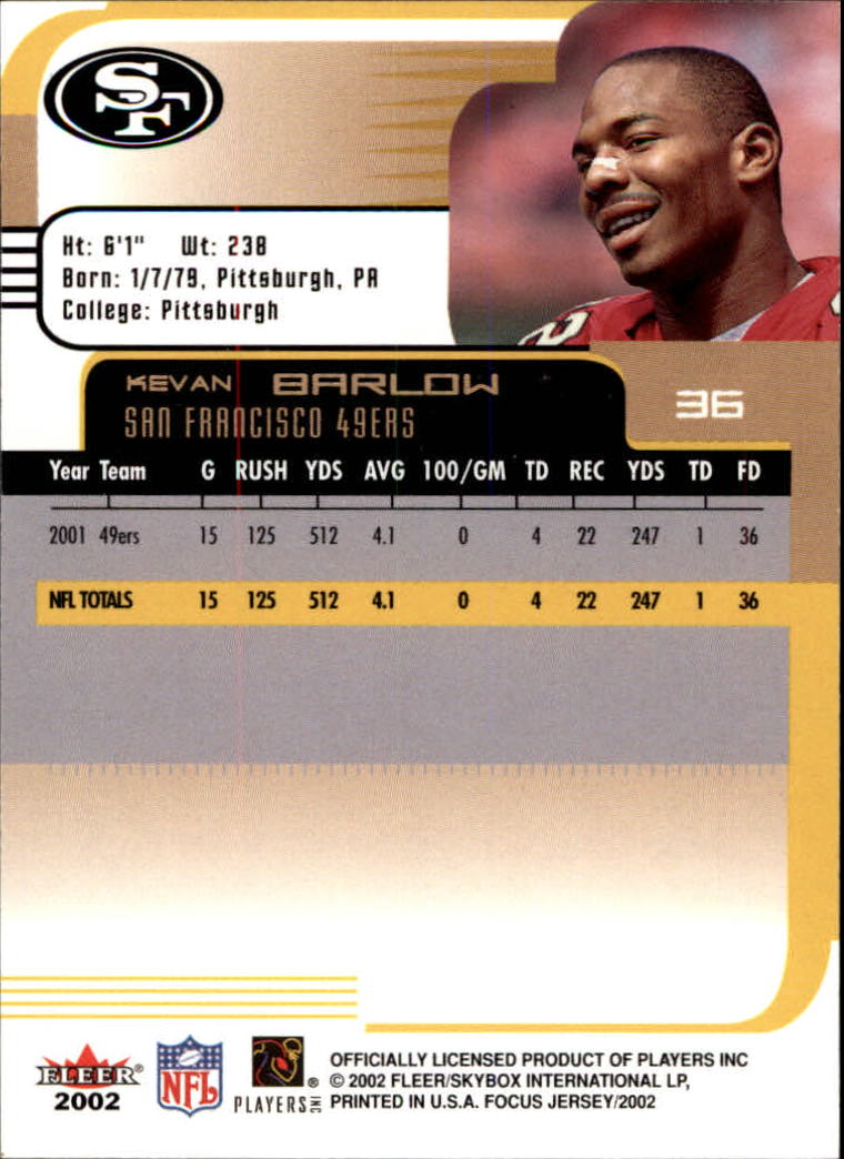 2002 Focus JE (Fleer) Football "Main Set" Cards - Picture 73 of 225