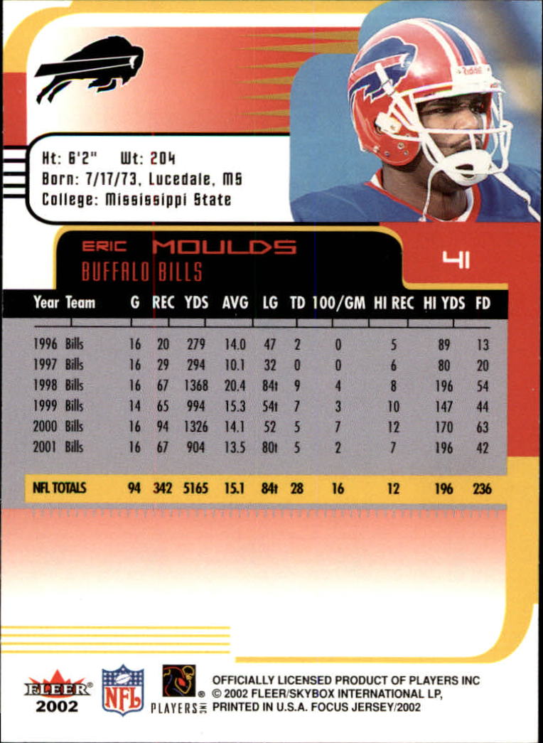 2002 Focus JE (Fleer) Football "Main Set" Cards - Picture 83 of 225