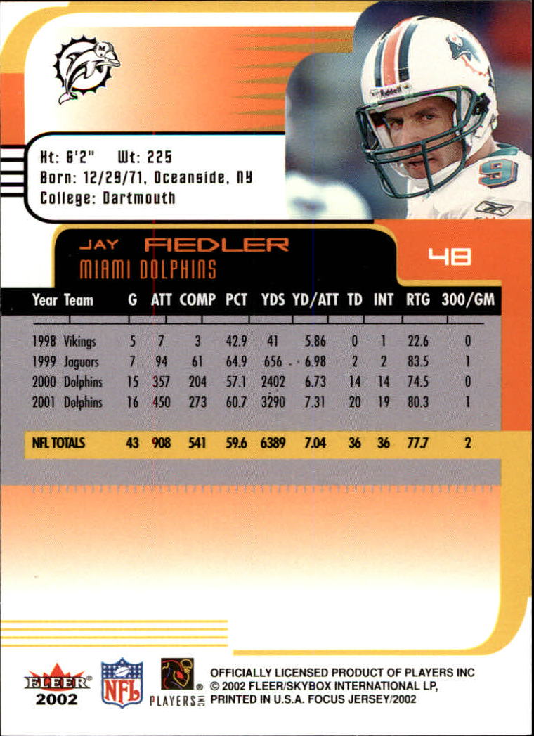 2002 Focus JE (Fleer) Football "Main Set" Cards - Picture 97 of 225