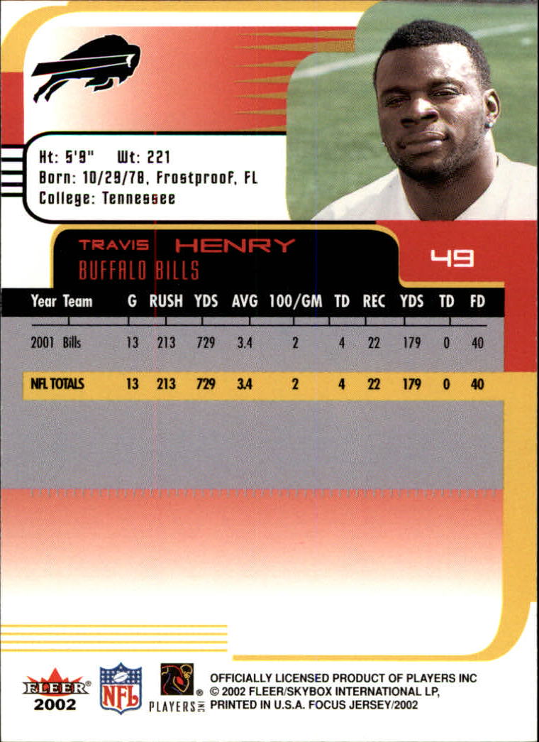 2002 Focus JE (Fleer) Football "Main Set" Cards - Picture 99 of 225