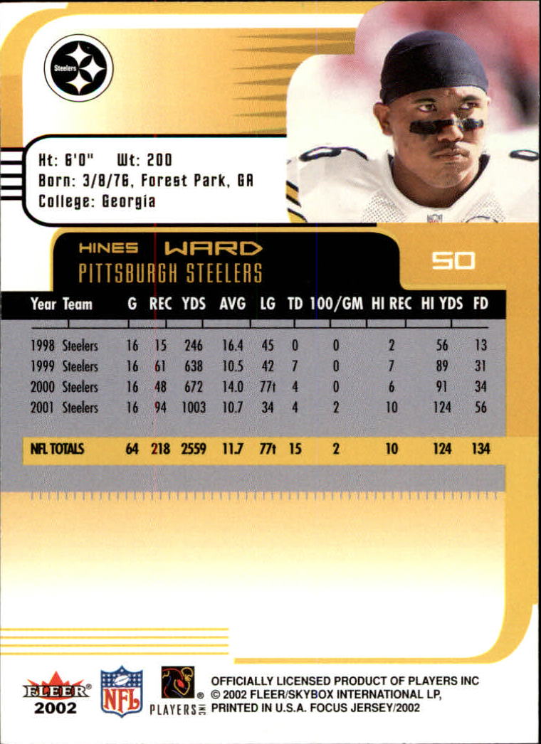 2002 Focus JE (Fleer) Football "Main Set" Cards - Picture 101 of 225
