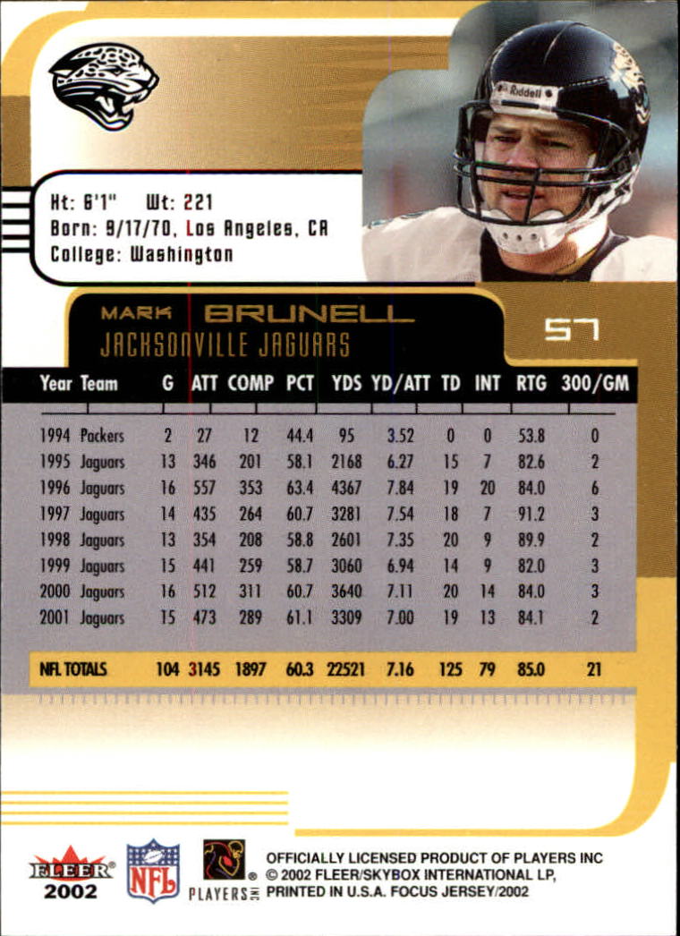 2002 Focus JE (Fleer) Football "Main Set" Cards - Picture 115 of 225
