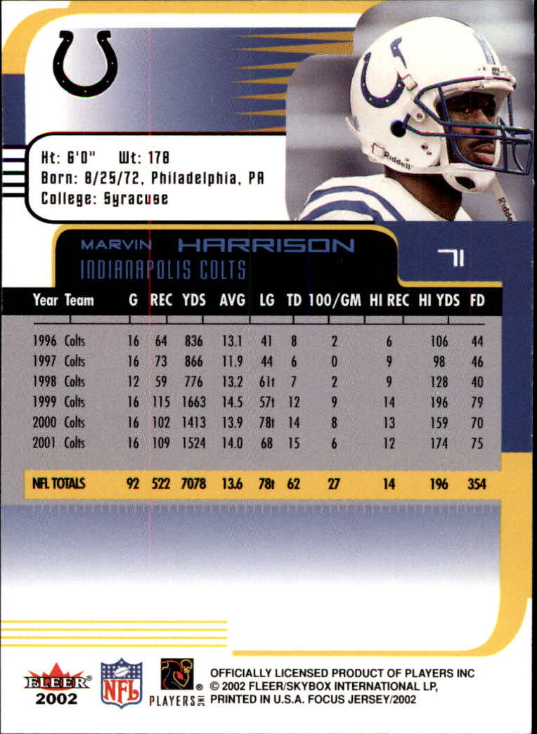 2002 Focus JE (Fleer) Football "Main Set" Cards - Picture 143 of 225