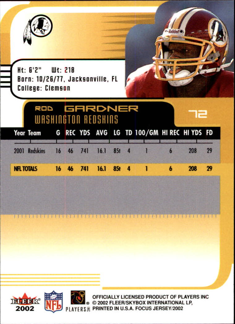 2002 Focus JE (Fleer) Football "Main Set" Cards - Picture 145 of 225