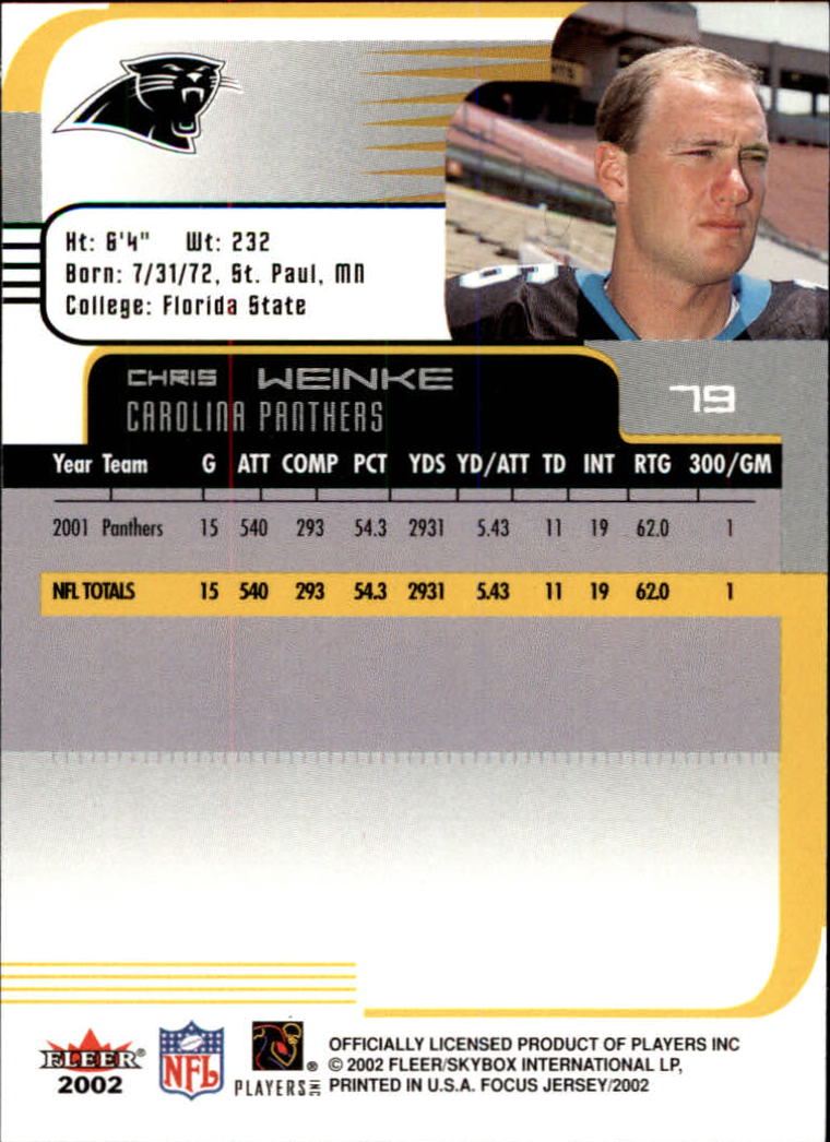2002 Focus JE (Fleer) Football "Main Set" Cards - Picture 159 of 225