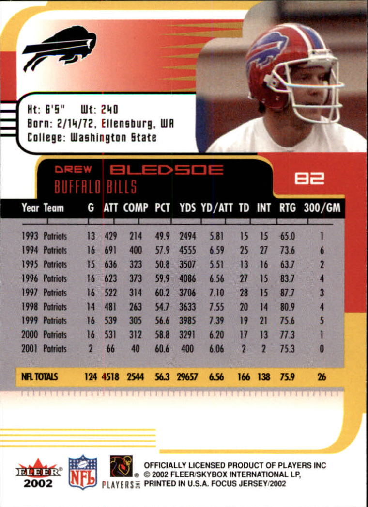 2002 Focus JE (Fleer) Football "Main Set" Cards - Picture 165 of 225