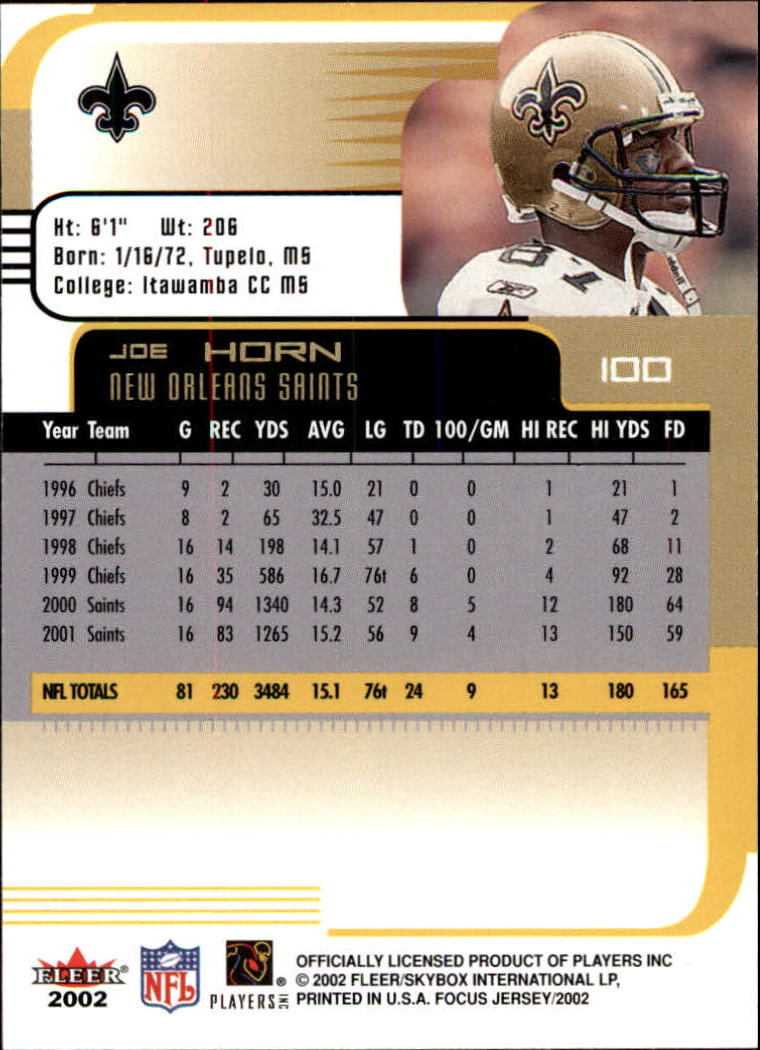 2002 Focus JE (Fleer) Football "Main Set" Cards - Picture 201 of 225