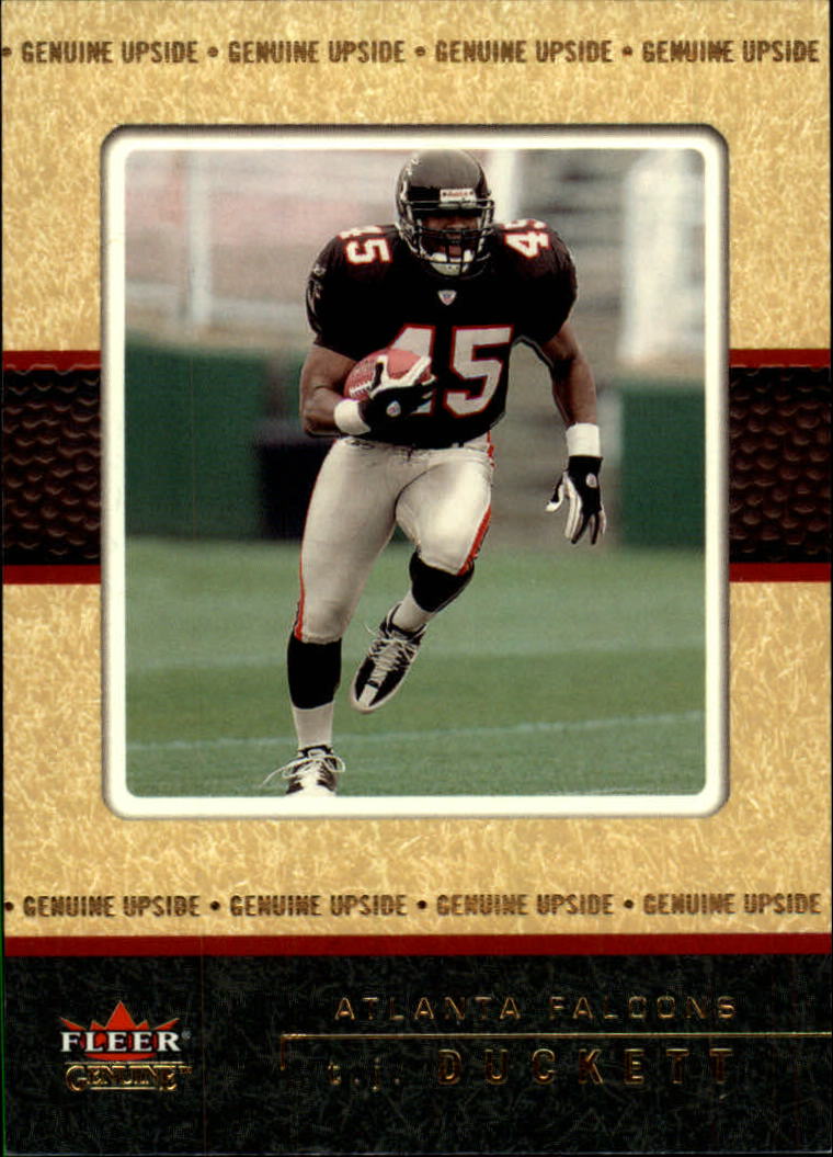 2003 Topps Chrome T.J. Duckett Atlanta Falcons #42