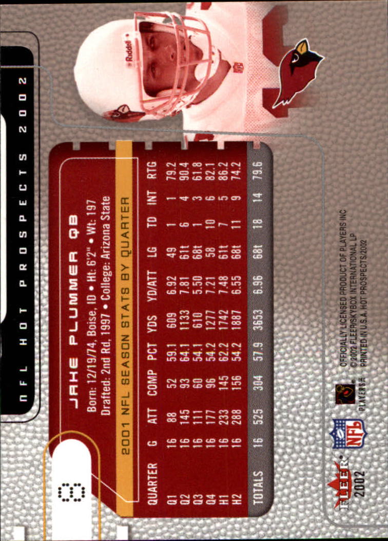 2002 Hot Prospects (Fleer) Football "Main Set" Cards - Picture 11 of 105