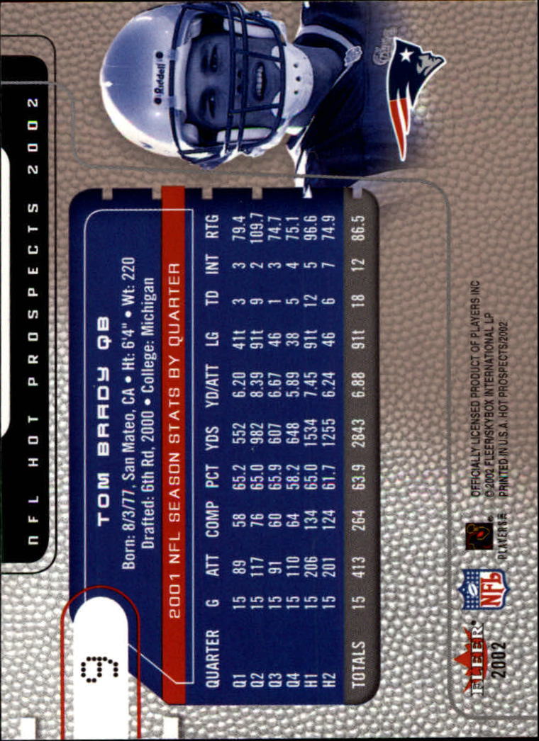 2002 Hot Prospects (Fleer) Football "Main Set" Cards - Picture 13 of 105