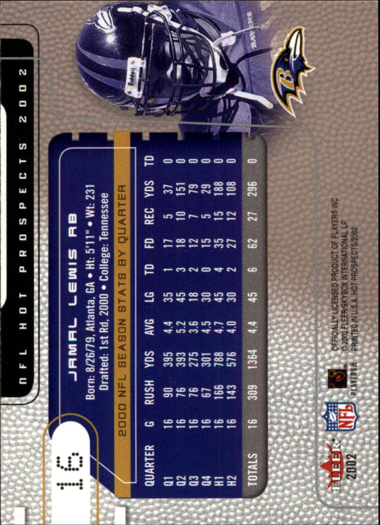 2002 Hot Prospects (Fleer) Football "Main Set" Cards - Picture 19 of 105